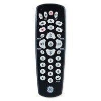 GE 3-Device Universal Remote Control, Black