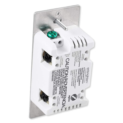 GE Enbrighten Zigbee In-Wall Smart Paddle Switch with QuickFit and SimpleWire, White/Almond