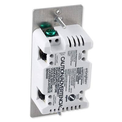 GE Enbrighten Zigbee In-Wall Smart Paddle Dimmer With QuickFit and SimpleWire, White/Almond