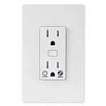 GE Enbrighten Zigbee In-Wall Tamper-Resistant Smart Outlet, White