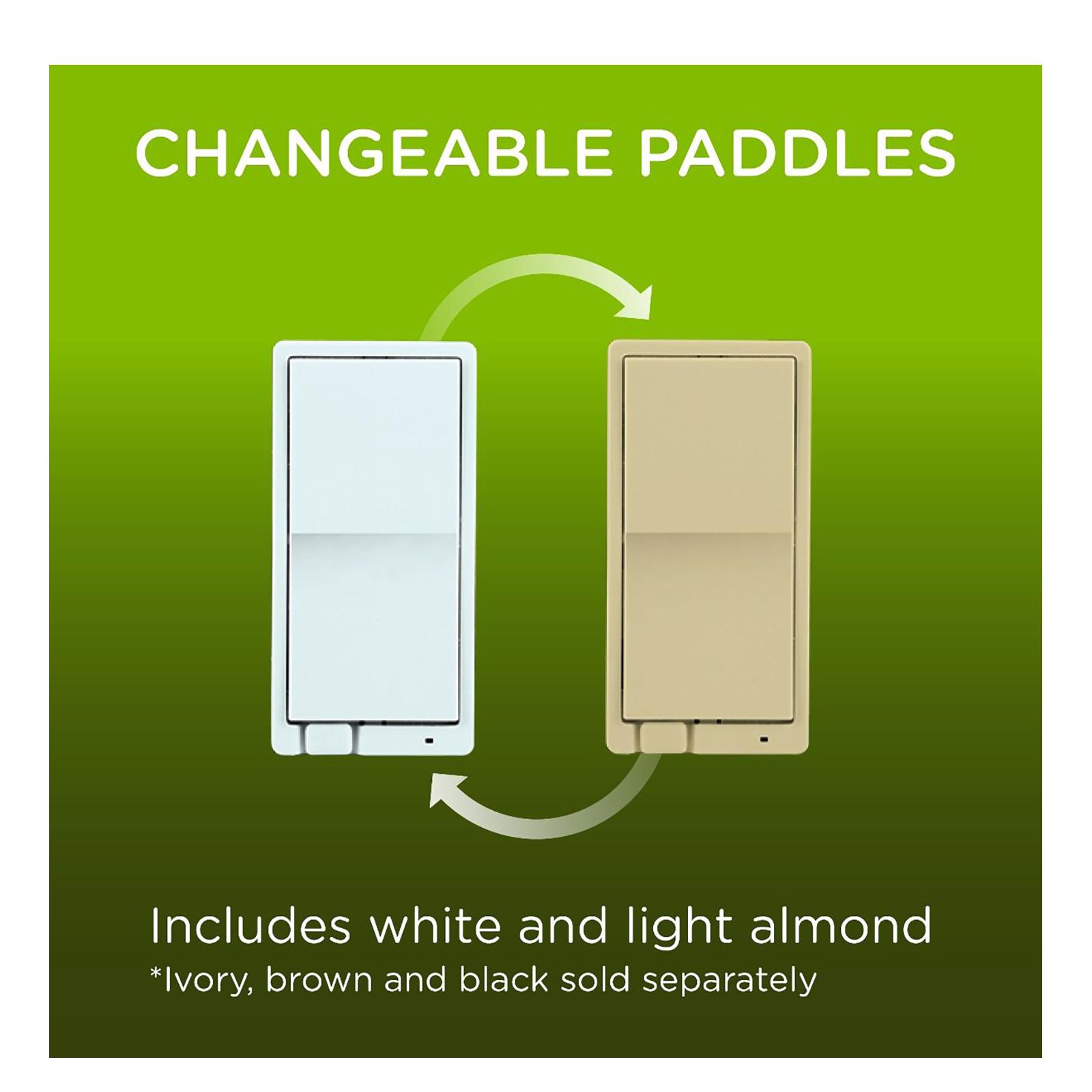 Enbrighten Z-Wave Plus v2 In-Wall Smart Fan Control, Paddle