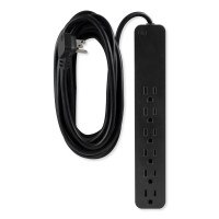GE 6-Outlet Surge Protector, 20 Ft, Black