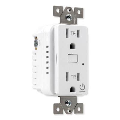 JascoPro Series Wi-Fi In-Wall Smart Outlet, 15A