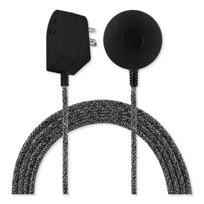 Jasco Cordinate 1-Outlet Tabletop Switch With 6 Ft. Braided Extension Cord, Black