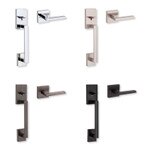 Kwikset San Clemente Handle with Halifax Lever, Square, Venetian Bronze