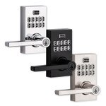 Kwikset SmartCode 917 Series Electronic Halifax Lever, Polished Chrome