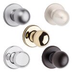 Kwikset Polo Passage Knob, Polished Brass