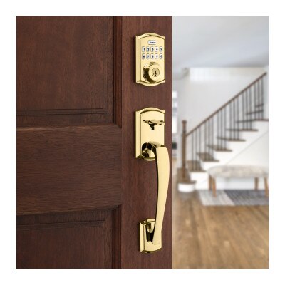 Kwikset 620 Z-Wave 700 Traditional Keypad Smart Lock with Home Connect, Brass