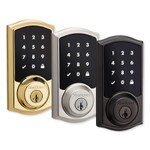 Kwikset SmartCode 916 Series Z-Wave Plus Traditional Touchscreen Electronic Deadbolt, Venetian Bronze