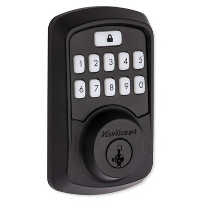 Kwikset Aura Keypad Bluetooth Smartlock, Iron Black