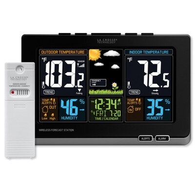 La Crosse Wireless Color Weather Station, Black