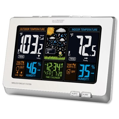 La Crosse Wireless Color Weather Station, White