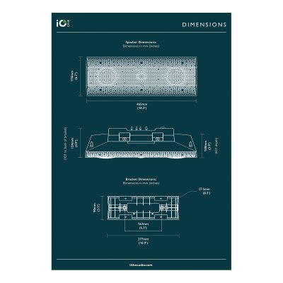 Lithe Audio IO1 Indoor & Outdoor Passive Speakers, Pair, Black