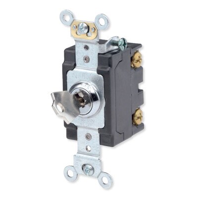 Leviton Extra Heavy-Duty AC Key Locking Switch