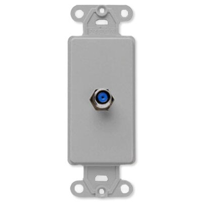 Leviton Decora F Connector Insert, Gray