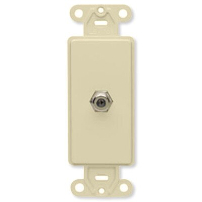 Leviton Decora F Connector Insert, Ivory