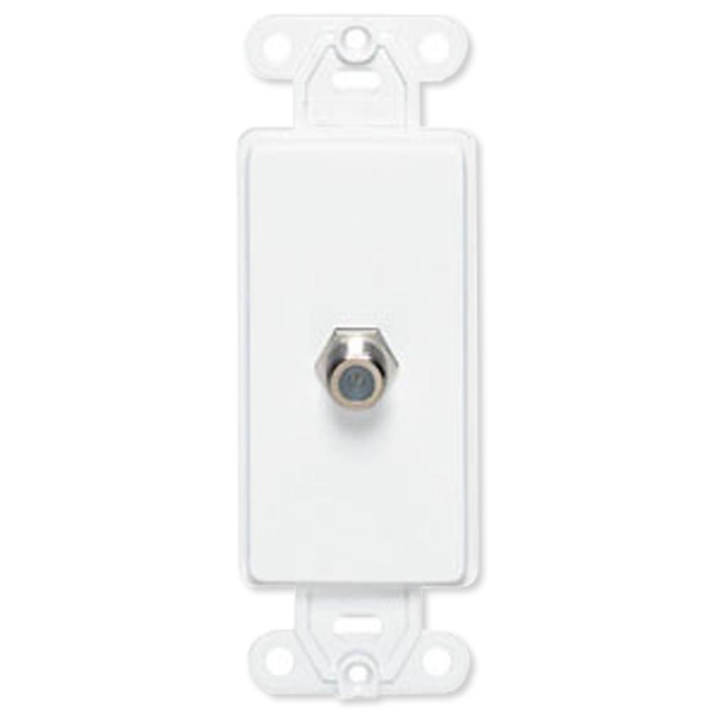 Leviton F Connector Decora Insert, 40681-GY, Gray