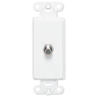 Leviton Decora F Connector Insert, White
