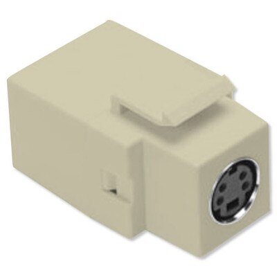 Leviton QuickPort S-Video Snap-In Connector, Ivory