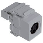 Leviton QuickPort S-Video to 110 Snap-In Connector, Gray