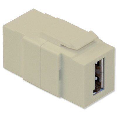 Leviton QuickPort USB Snap-In Connector, Ivory