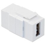 Leviton QuickPort USB Snap-In Connector, White