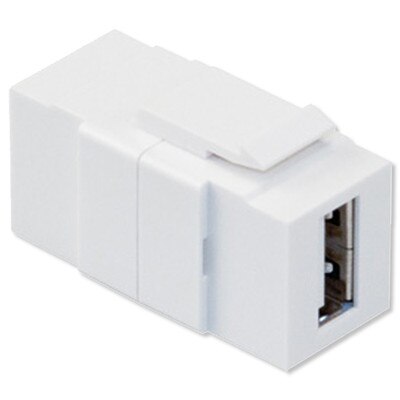 Leviton QuickPort USB Snap-In Connector, White