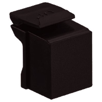 Leviton QuickPort Snap-In Connector Blank (10 Pack), Brown