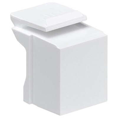 Leviton QuickPort Snap-In Connector Blank (10 Pack), White