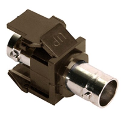 Leviton QuickPort BNC Snap-In Connector, Brown