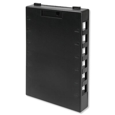 Leviton QuickPort Surface-Mount Box, 12-Port, Black