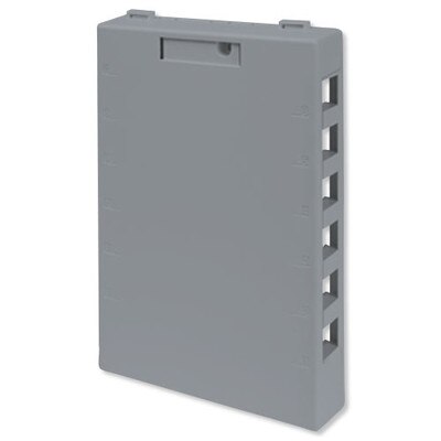 Leviton QuickPort Surface-Mount Box, 12-Port, Gray