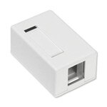 Leviton QuickPort Surface-Mount Box, 1-Port, Gray