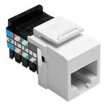 Leviton QuickPort Voice-Grade RJ45 Snap-In Connector, Brown