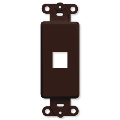 Leviton QuickPort Decora Insert, 1-Port, Brown