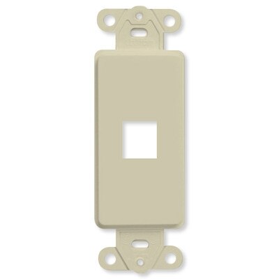 Leviton QuickPort Decora Insert, 1-Port, Ivory
