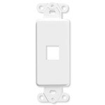 Leviton QuickPort Decora Insert, 1-Port, Brown