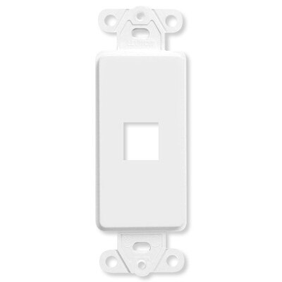 Leviton QuickPort Decora Insert, 1-Port, White