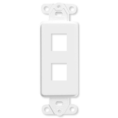 Leviton QuickPort Decora Insert, 2-Port, White