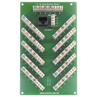 Leviton 1x10 Bridged Telephone Board