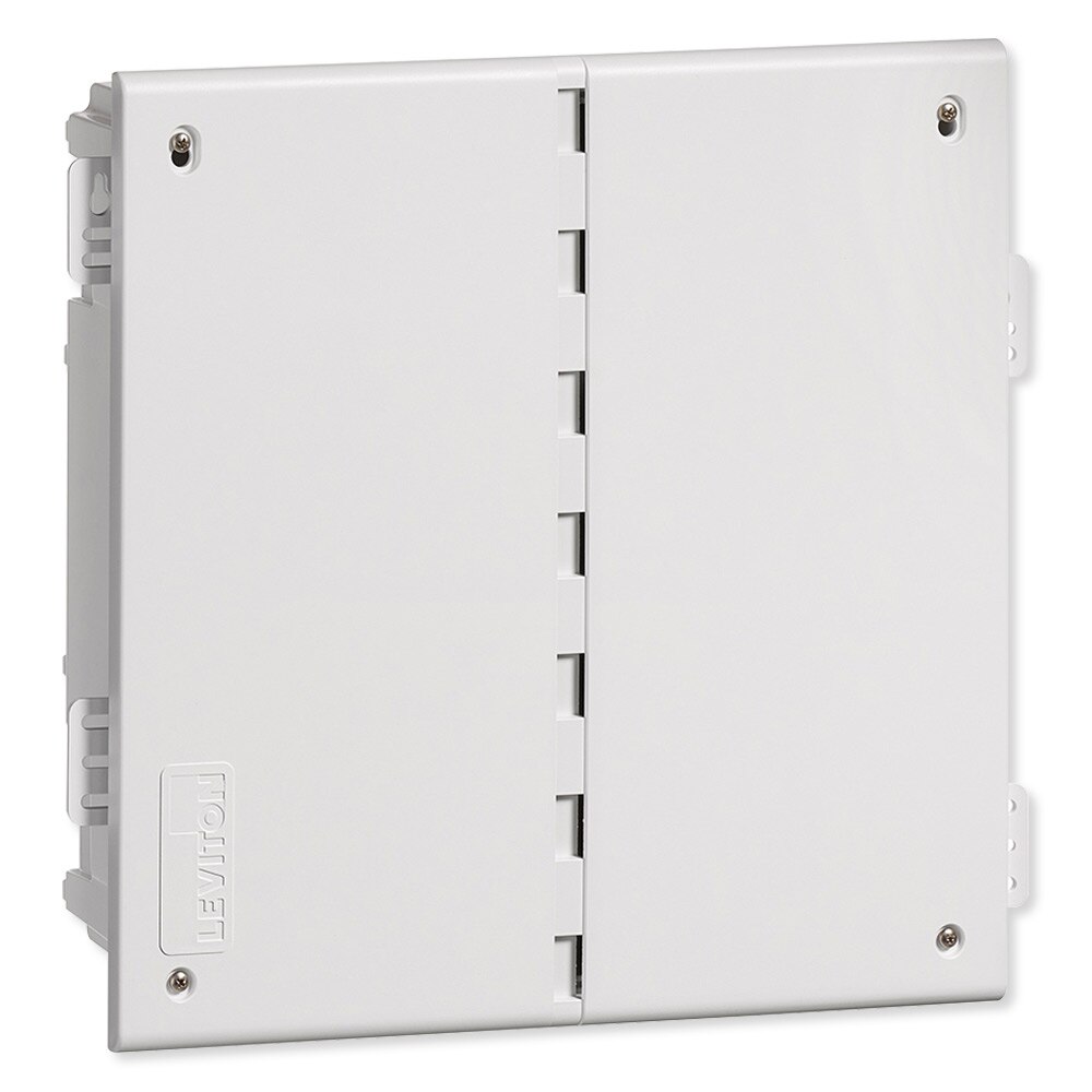 Leviton 49605-AUB Plastic Universal Shelf Bracket for Structured Media Center White