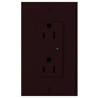 Leviton Surge Protective Duplex Receptacle, 20A, Brown