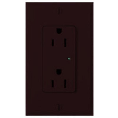 Leviton Surge Protective Duplex Receptacle, 20A, Brown