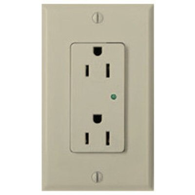 Leviton Surge Protective Duplex Receptacle, 20A, Ivory