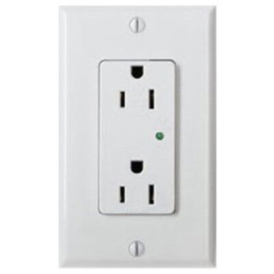 Leviton Surge Protective Duplex Receptacle, 20A, White