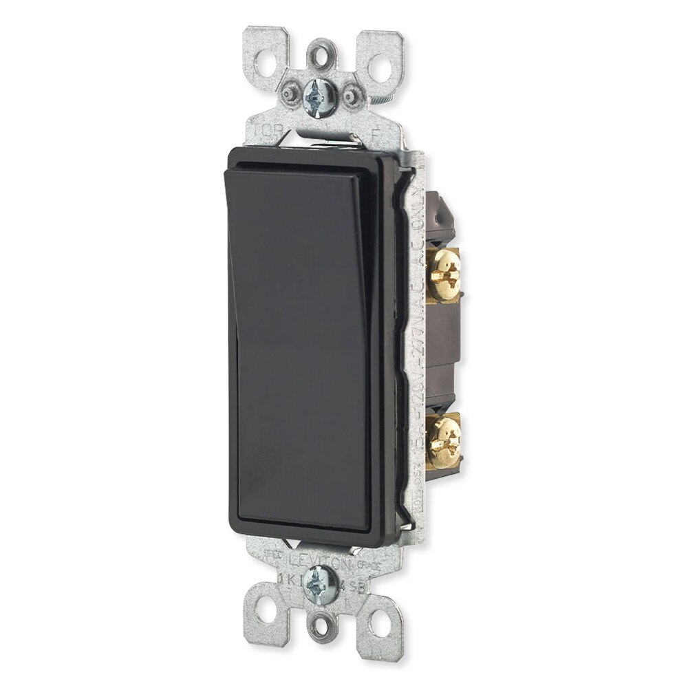 Leviton Decora Rocker Single-Pole AC Quiet Switch, 15A, 120/277V