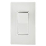 Leviton Decora Rocker Single-Pole AC Quiet Switch, 15A, 120/277V, Brown