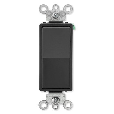 Leviton Decora Rocker 4-Way AC Quiet Switch, 15A, 120/277V, Black