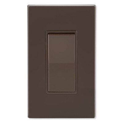 Leviton Decora Rocker 4-Way AC Quiet Switch, 15A, 120/277V, Brown