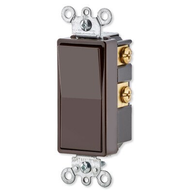 Leviton Decora Rocker 4-Way AC Quiet Switch, 15A, 120/277V, Brown